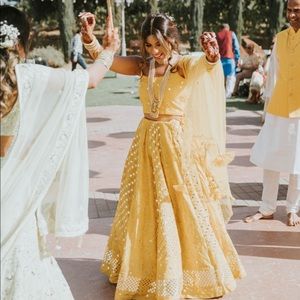 Yellow lehenga/ chaniya choli/ indian dress